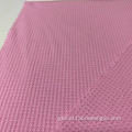 China 100 polyester material knitted Waffle Fabric for garment Factory